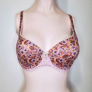 PINK Victoria Secret Bra  Size 32DD  Pink Paisley